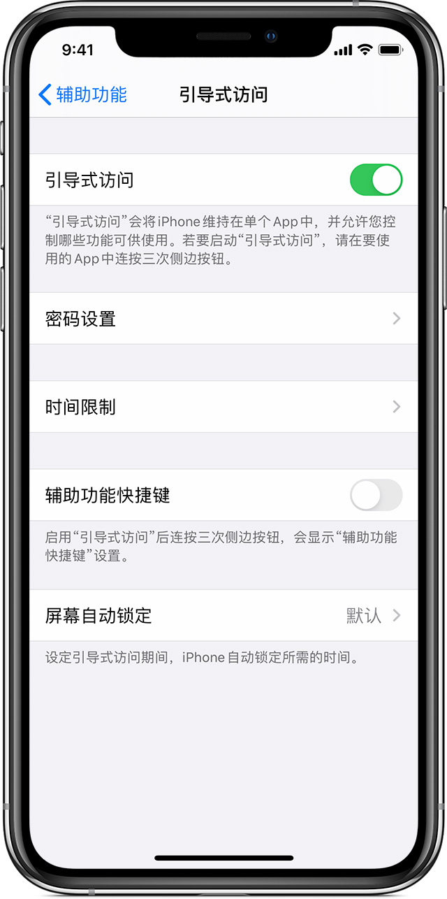 柘荣苹果手机维修分享如何在 iPhone 上退出引导式访问 